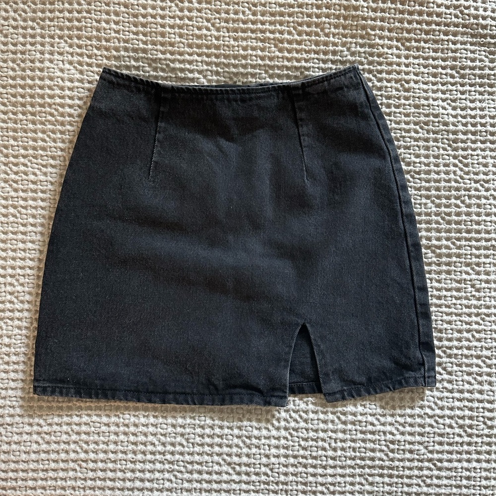 Asos Design Black Denim Skirt